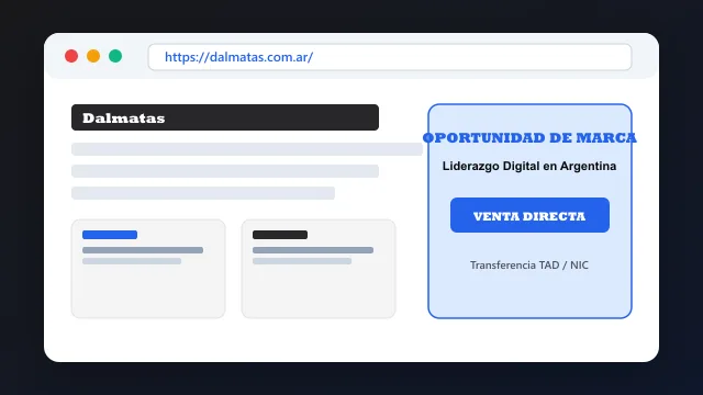 Modelo de aplicación comercial y proyectos digitales para dalmatas.com.ar